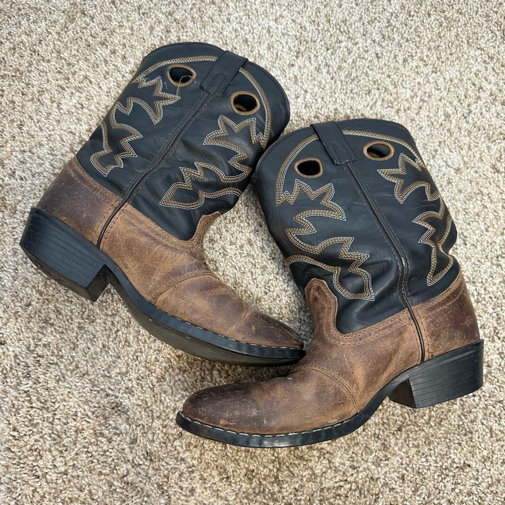 Cody James cowboy boots men’s size 6 black brown leather - Picture 10 of 10